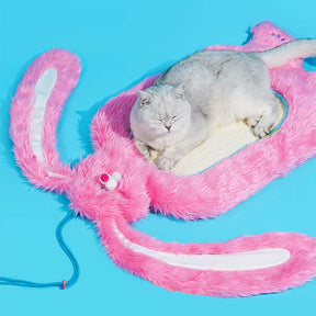 Planche à gratter multifonctionnelle pour chat en forme de lit pour chat