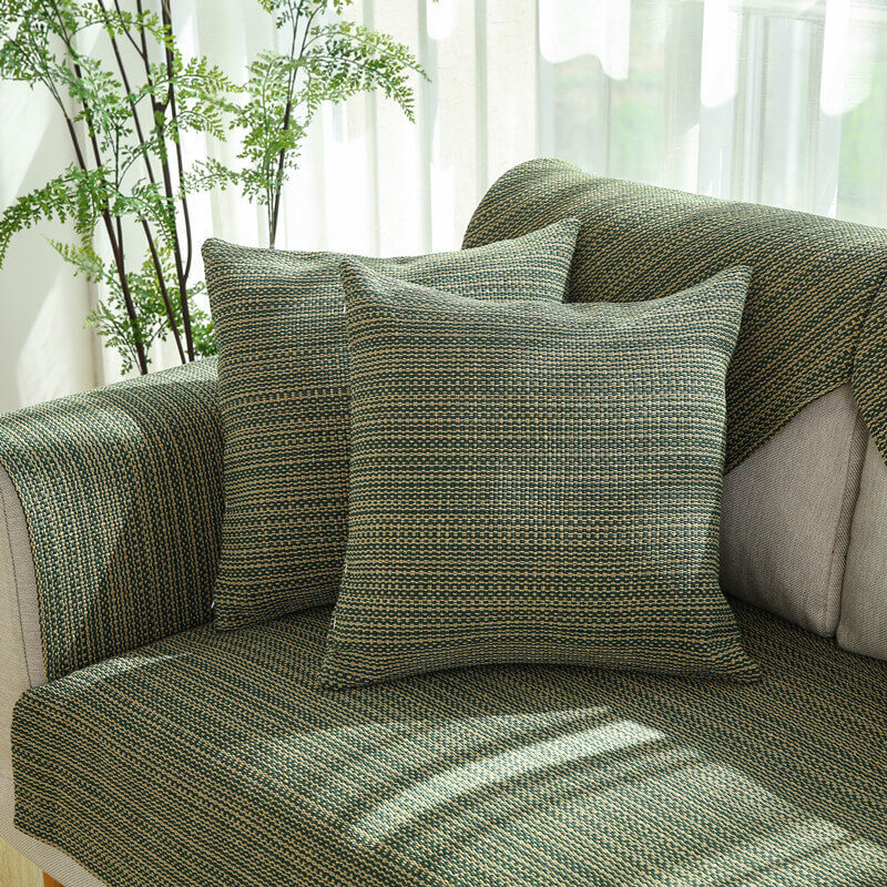 Nature Linen Handwoven Anti-scratch Couch Cover