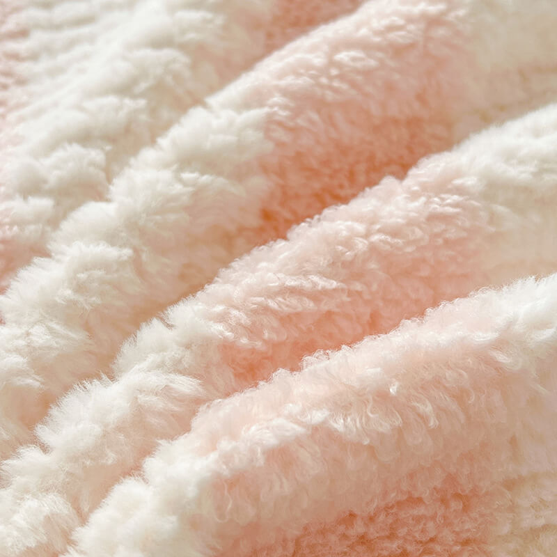 Pet Hair Protection Macaron Plush Bedding Mattress Cover