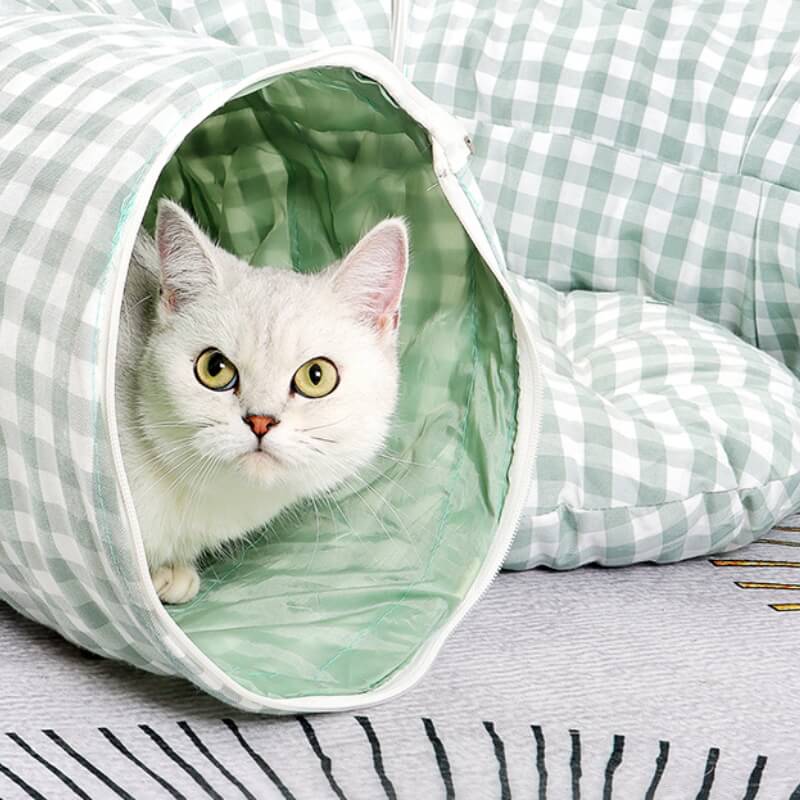 منقوشة قابلة للطي قناة اللعب القط نفق السرير