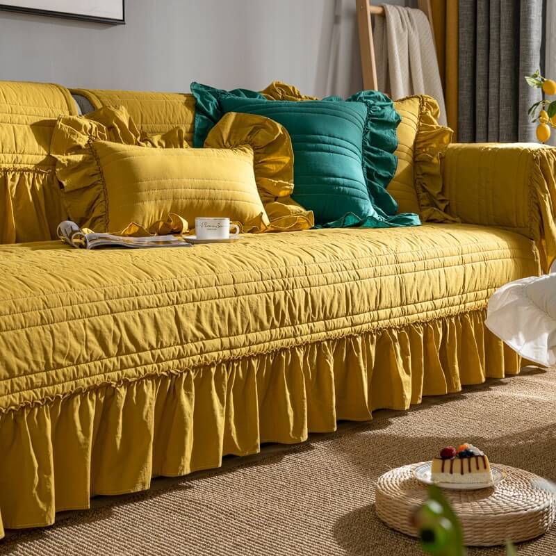 Einfacher kratzfester Couchbezug aus Baumwolle