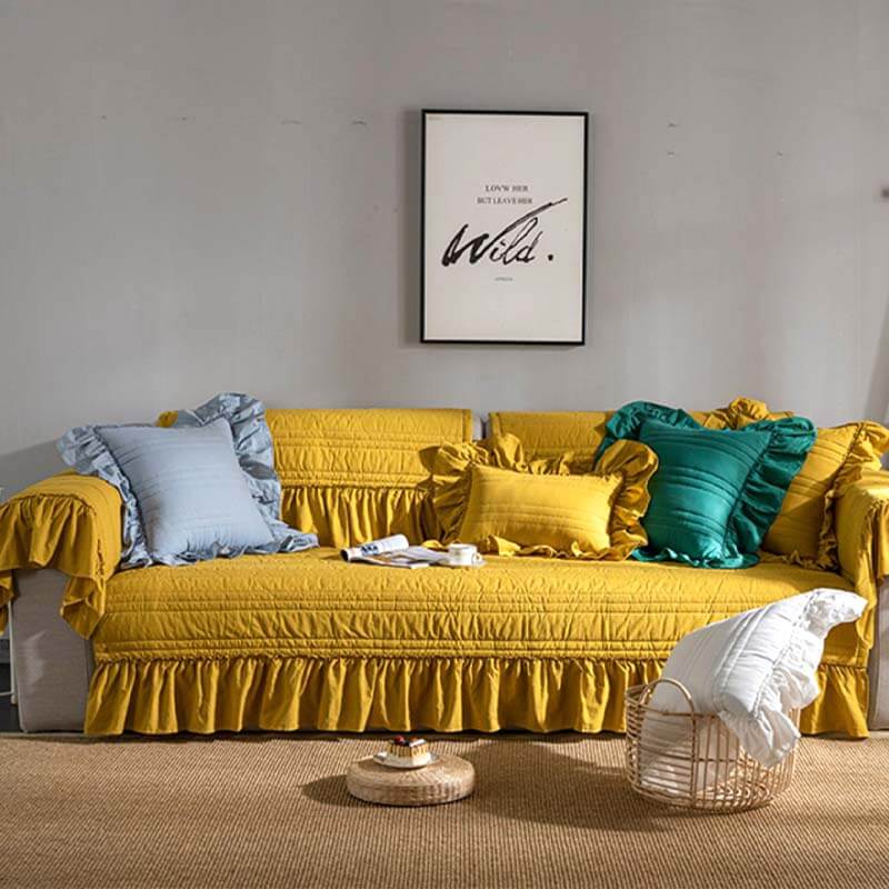 Einfacher kratzfester Couchbezug aus Baumwolle