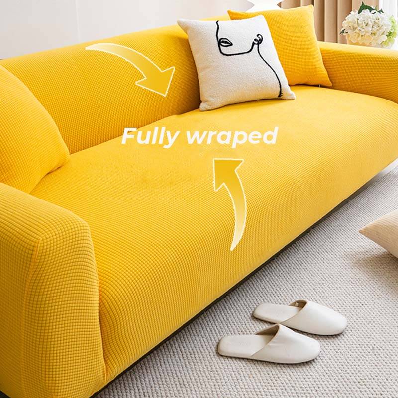 Soft Fleece Full-wrapped Furniture Protector Couch Cover