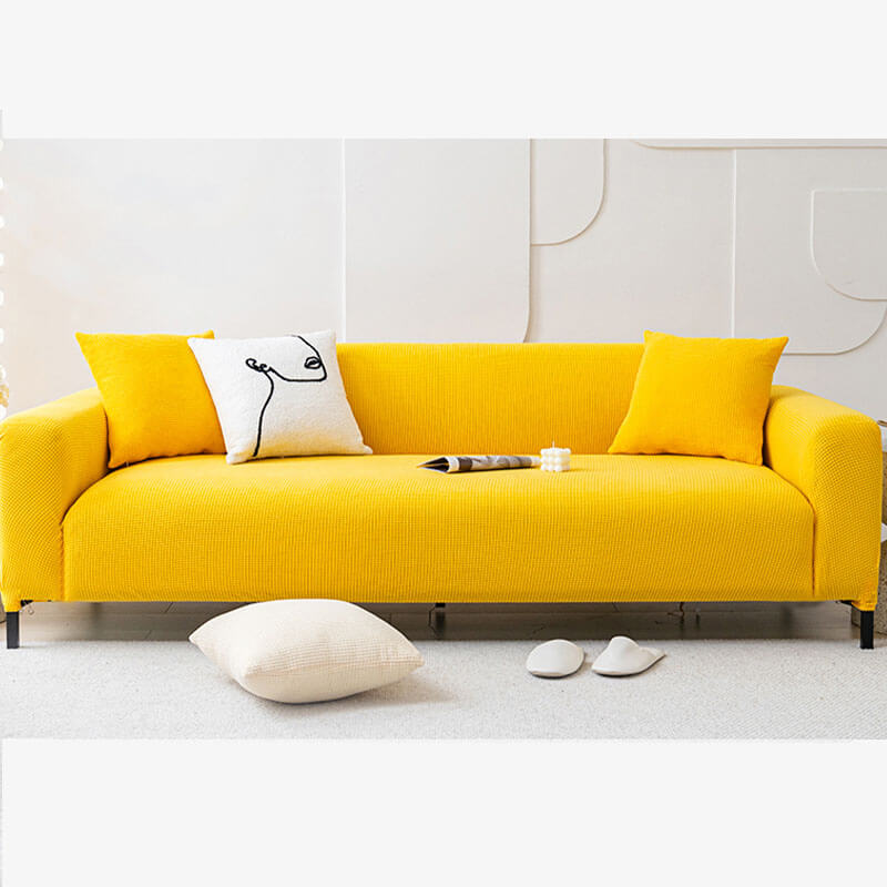 Capa protetora de sofá para móveis em lã macia totalmente embrulhada