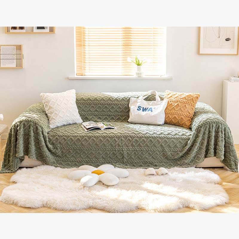 Vintage Bedspread Lace Bed Cover Blue Sofa Cover Brown buy in White floral and tassel Bed Spread