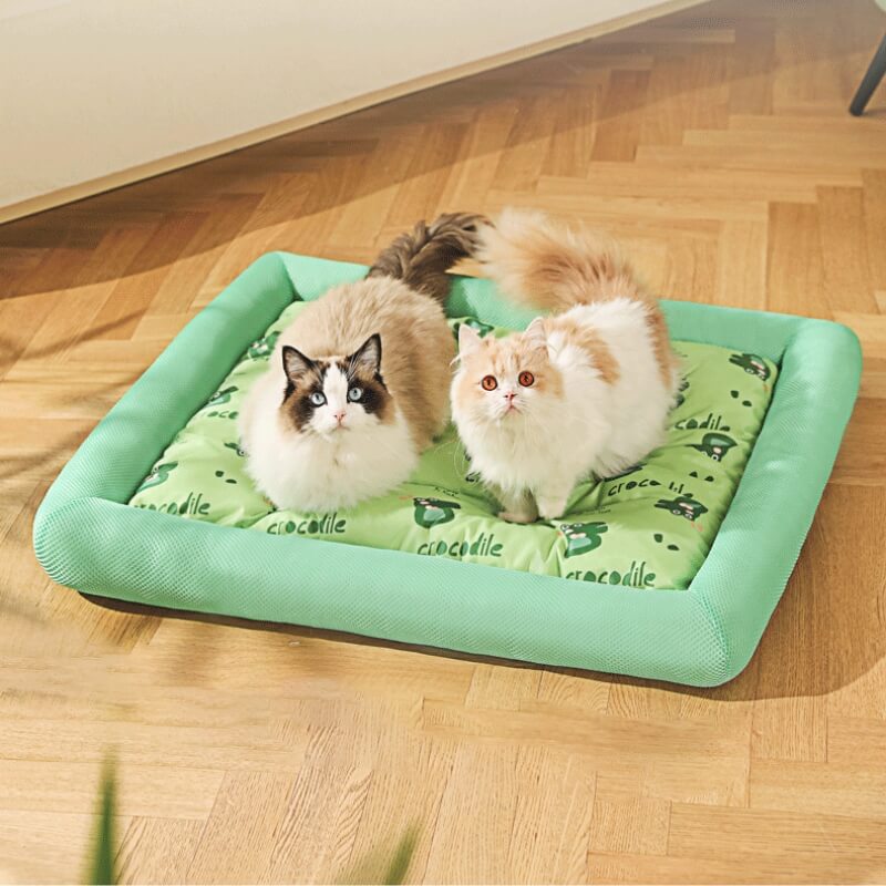 Lit carré rafraîchissant et confortable pour chien et chat