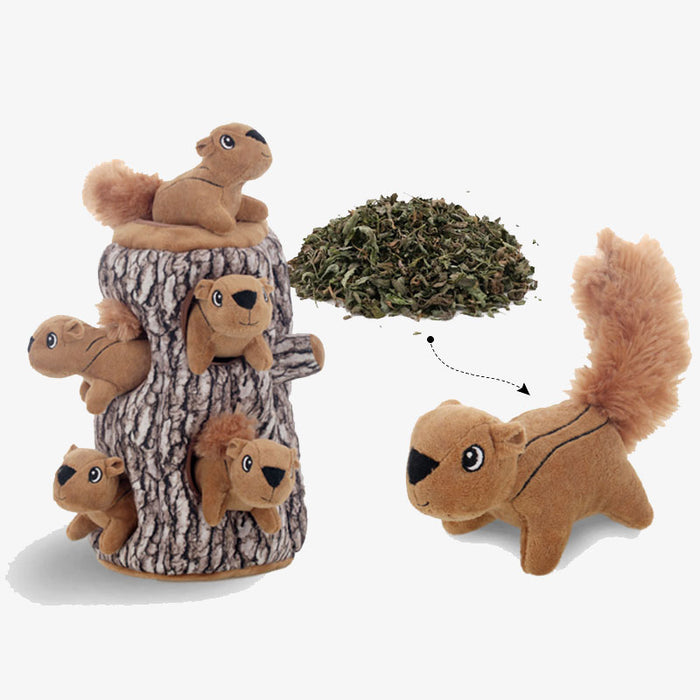 Squirrels Enrichment Dog & Cat ToyFunnyFuzzy
