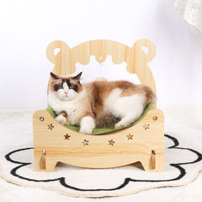 Stern-Katzenhängematte aus Holz