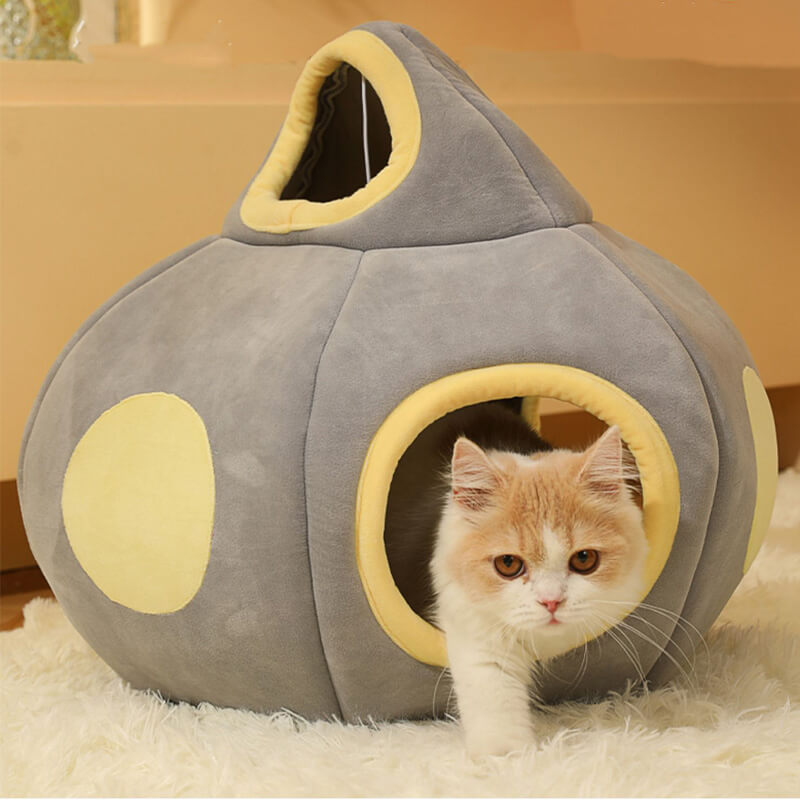 UFO Shape Funny Cat Tunnel Cat House Bed