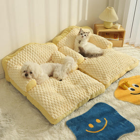 Ultra Cozy Pet Chaise Sofa Plush Dog & Cat Sofa Bed