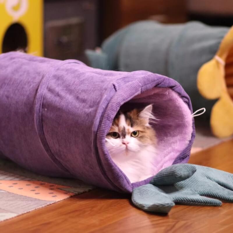 Cama de túnel para gatos série vegetal