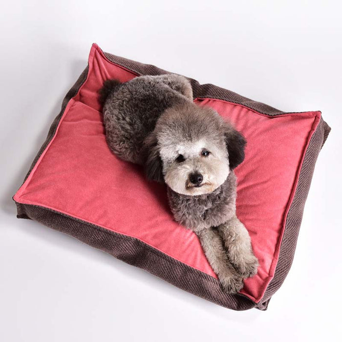 Vintage Clashing Colours Square Dog Bed Sleeping MatFunnyFuzzy