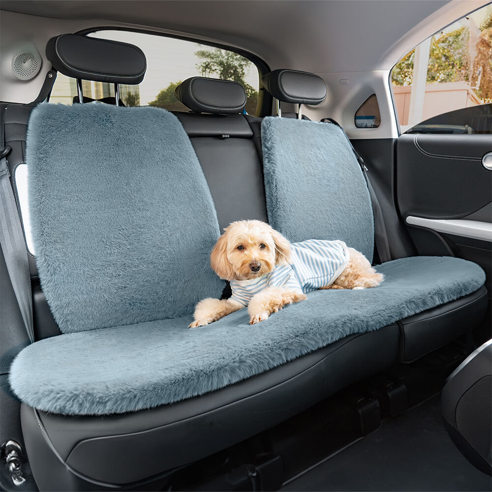 Capa de assento de carro universal de pelúcia quente para cachorro humano