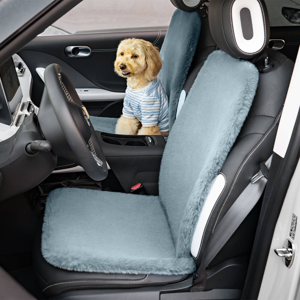 Capa de assento de carro universal de pelúcia quente para cachorro humano