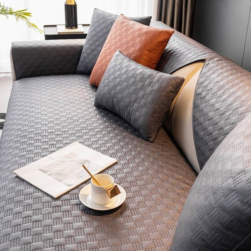Capa impermeável para sofá em tecido Leathaire Capa para sofá com proteção para móveis