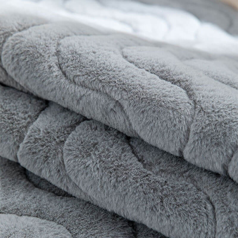 نمط الموجة غطاء أريكة ناعم أفخم غير قابل للانزلاق