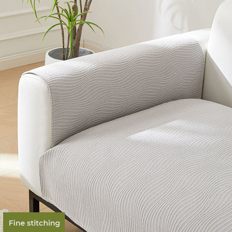 Wood Grain Texture Soft Chenille Anti-scratch Couch Cover
