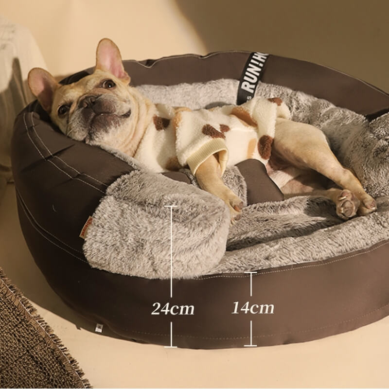 Wraparound Cozy Luxury Plush Dog & Cat Sofa Bed