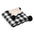 Cozy Reversible Plaid Plush Pet Throw Blanket with Pom-Poms