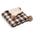 Cozy Reversible Plaid Plush Pet Throw Blanket with Pom-Poms