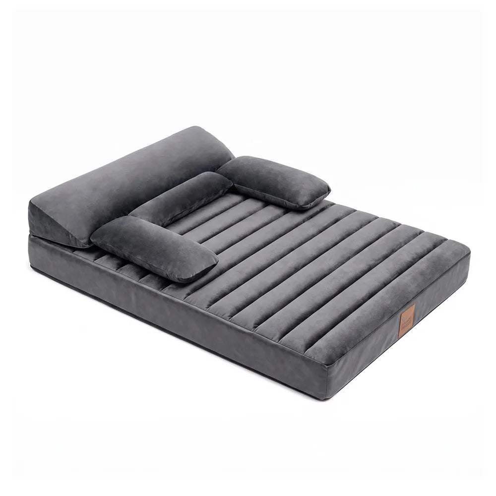 Large Waterproof Orthopedic Bolster Dog Sofa Bed - LuxeNest