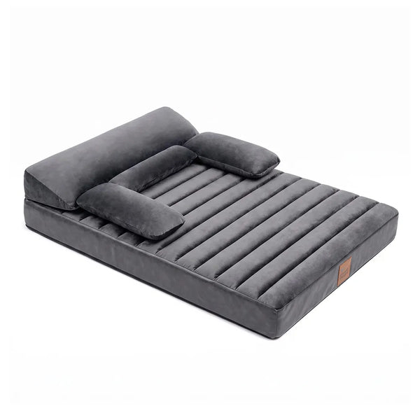 Large Waterproof Orthopedic Bolster Dog Sofa Bed - LuxeNest