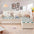 Cream-colored Large Plaid Square Fuzzy Pet Dog Mat Bed Sectional Couch Cover