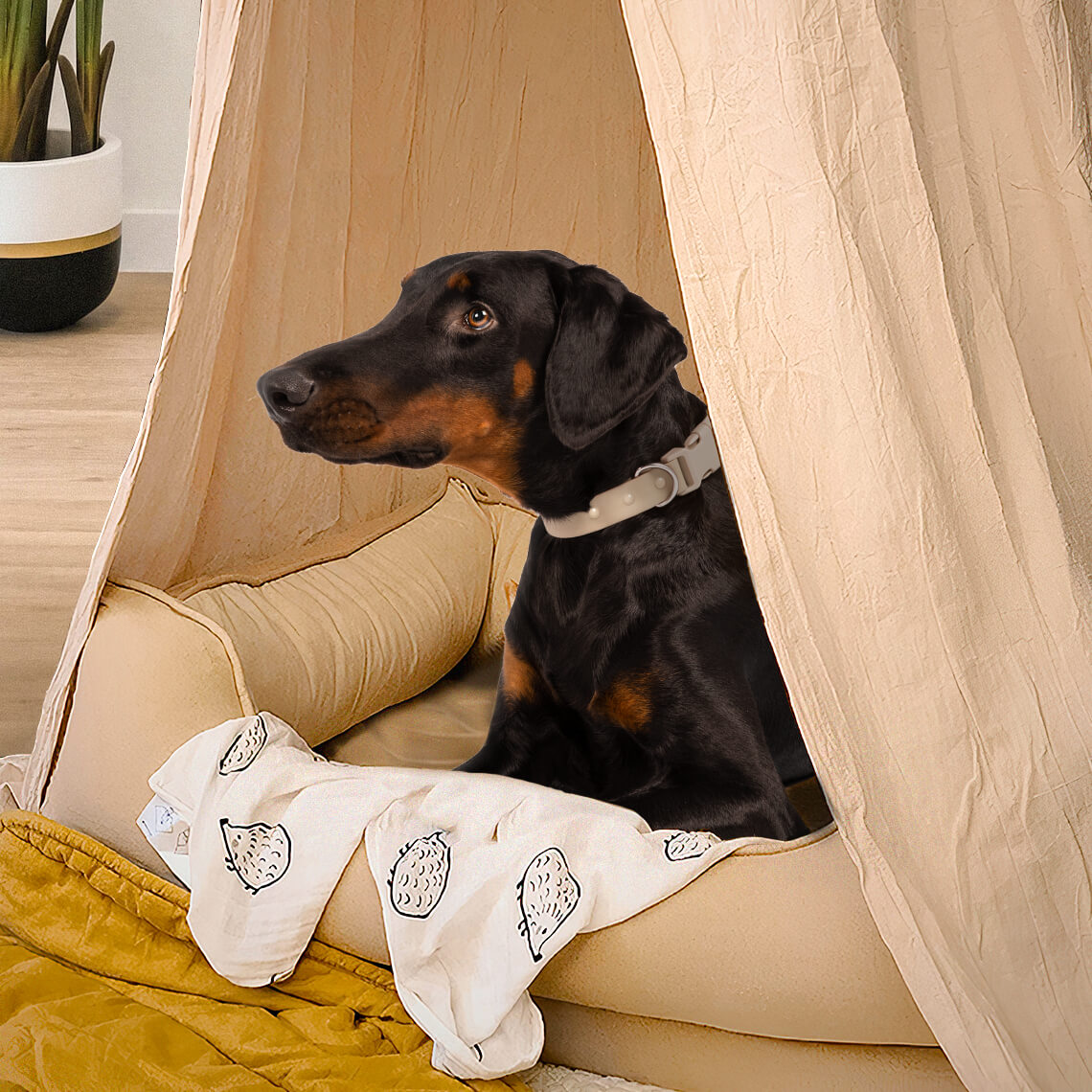 Super Soft Cozy Dog Tent Dog Teepee