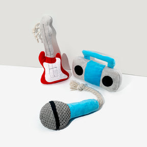 Musikinstrument Quietschendes Plüsch-Hundespielzeug-Set