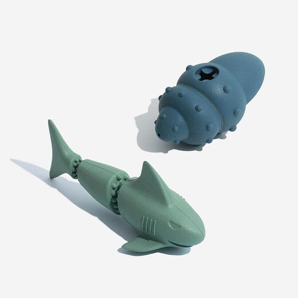 Treat Dispenser Dog Toy Set - Ocean - FUNNYFUZZY