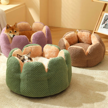 Cactus Shape Comfy Pet Bed - FUNNYFUZZY