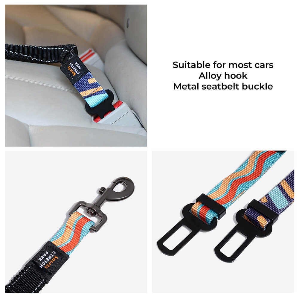 Colorful Buffer Adjustable Dog Car Seat Belt