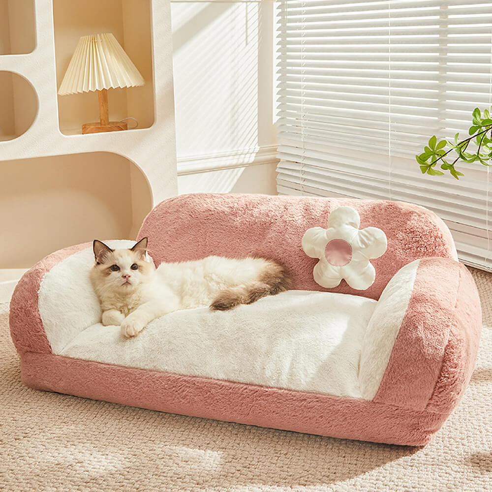 أزياء الترفيه أفخم القط الدافئ أريكة السرير