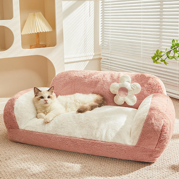 Fashion Leisure Plush Cat Sofa Bed Warm & Cozy FunnyFuzzy