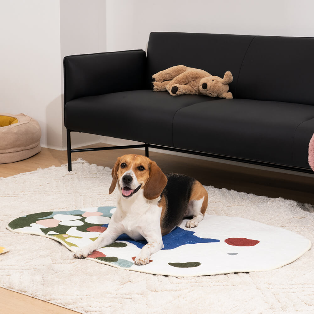 We ship worldwide Greenery Forest Heterotype Plush Carpet Pet Mat Pet Rug -  FunnyFuzzy, pet rug