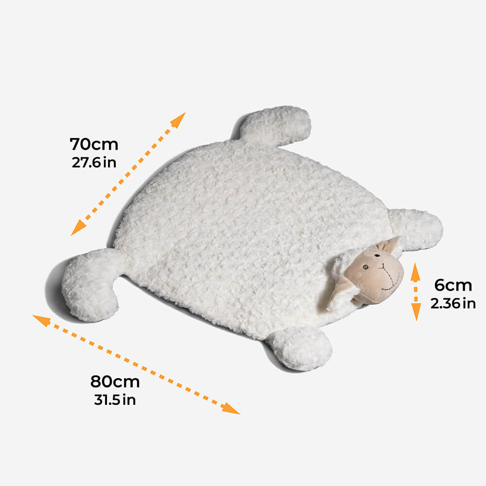 Joli tapis chaud pour animaux de compagnie en polaire d'agneau