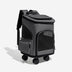 Portable Folding Trolley Universal Wheels Travel Large Pet Carrier Bag Backpack - FUNNYFUZZY
