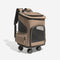 Portable Folding Trolley Universal Wheels Travel Large Pet Carrier Bag Backpack - FUNNYFUZZY