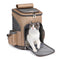 Portable Folding Trolley Universal Wheels Travel Large Pet Carrier Bag Backpack - FUNNYFUZZY