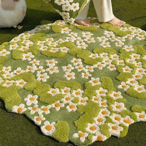 Tapis de mousse de luxe tapis pour animaux de compagnie en laine tuftée à la main