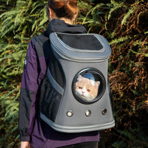 Sac à dos de transport pour animaux de compagnie respirant transparent Space Capsule