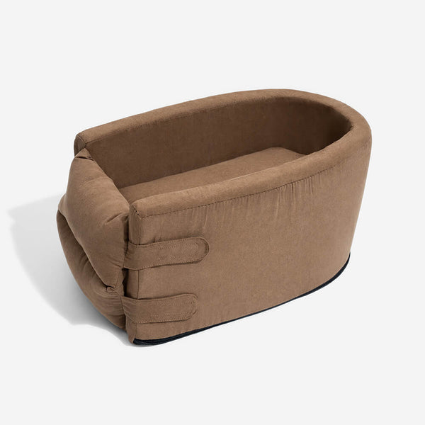 Suede Oval Lookout Console Pet Car Seat - FUNNYFUZZY