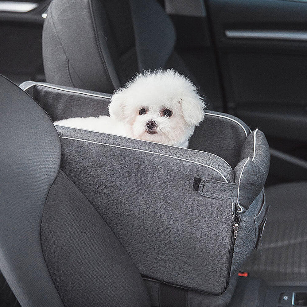 Wildleder-Quadrat-Lookout-Konsolen-Autositz für Haustiere