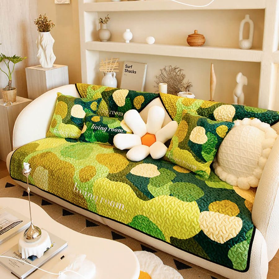 Super Soft Floral Antiscratch Furniture Protector Couch Cover FunnyFuzzy