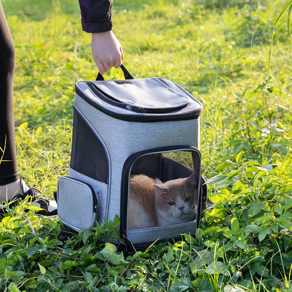 Mochila portátil dobrável para viagem grande bolsa para transporte de animais de estimação