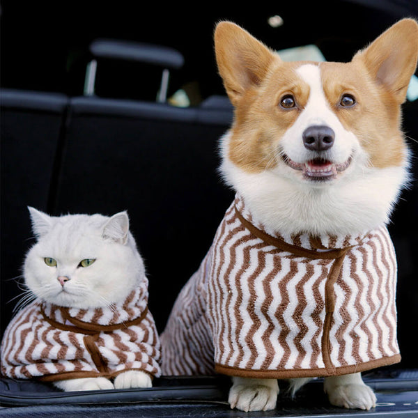 Ultra-Absorbent Dog Bath Towel Dog Anxiety Jacket - FUNNYFUZZY