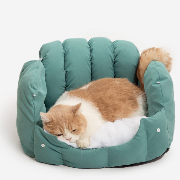 Warming 2-in-1 Arched Semi-Enclosed Cat Cave - FunnyFuzzy