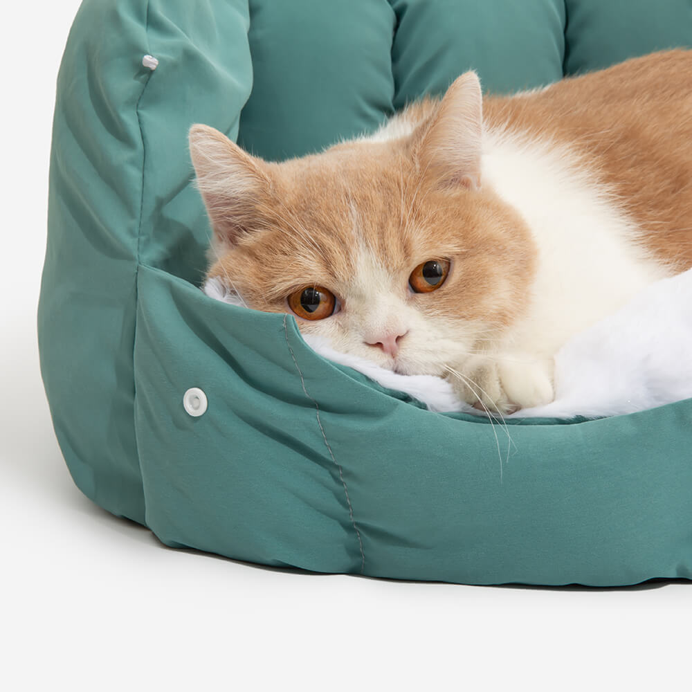 Warming 2-in-1 Arched Semi-Enclosed Cat Cave