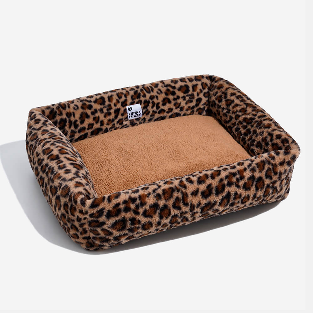 Cheetah print best sale dog bed