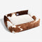 Wildlife Series Cowhide Leopard Print Pet Dog Bed - FUNNYFUZZY